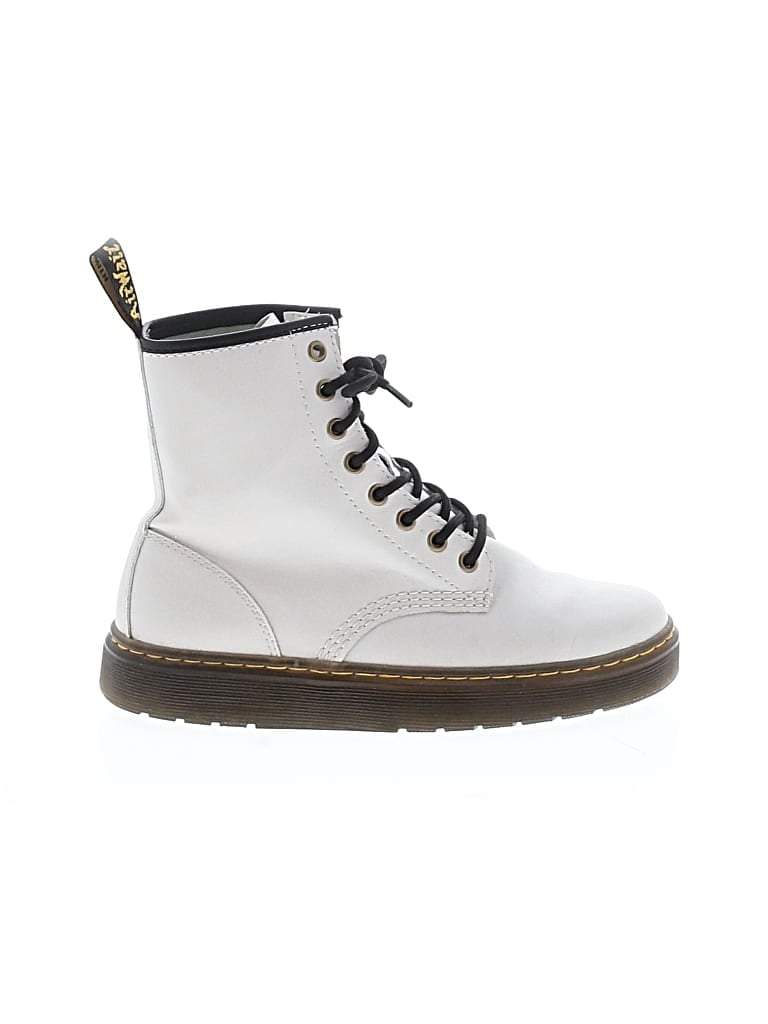 Pre-owned Dr. Martens Ankle Boots In White