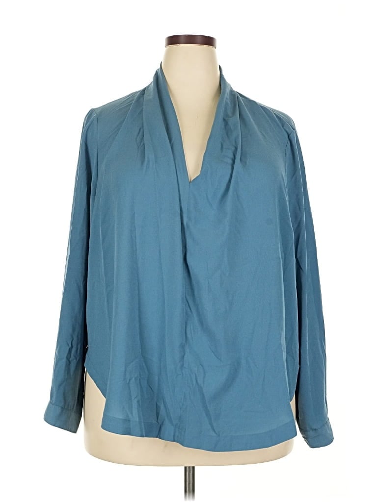 Pre-owned Universal Thread 3/4 Sleeve Blouse In Blue