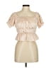 Forever 21 Tan Short Sleeve Blouse Size M - photo 1