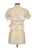 Forever 21 Tan Short Sleeve Blouse Size M - photo 2