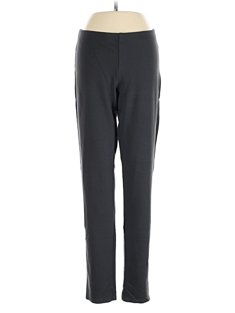 Pre-owned Eileen Fisher Track Pants In Gray