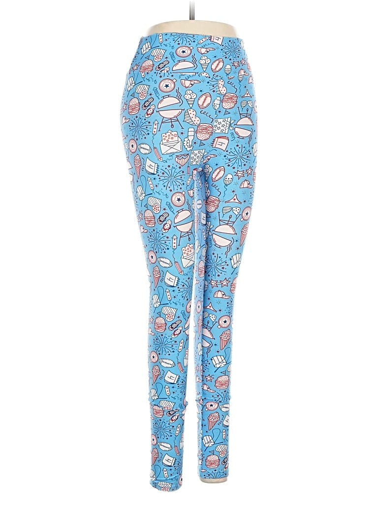 Pre-owned Lularoe Leggings In Blue