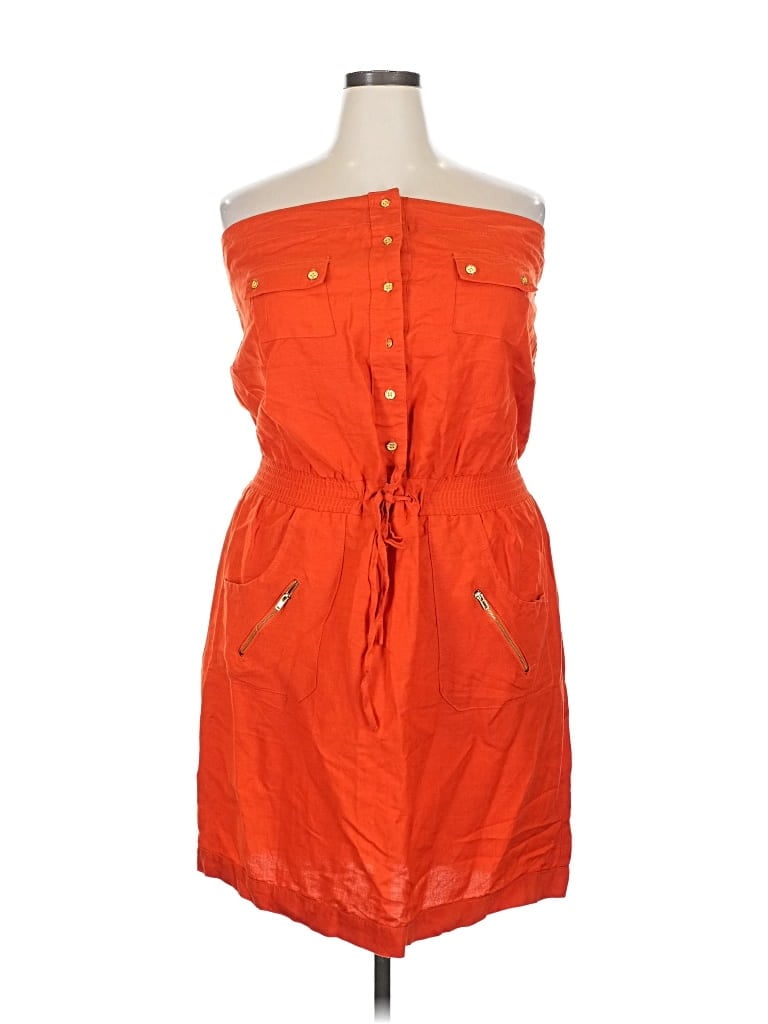 Pre-owned Ashley Stewart Casual Dress In Orange