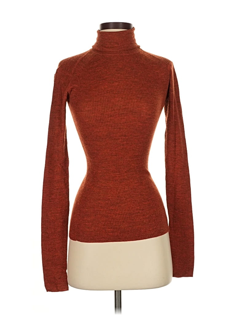 Pre-owned Kate Spade Saturday Turtleneck Sweater In Brown