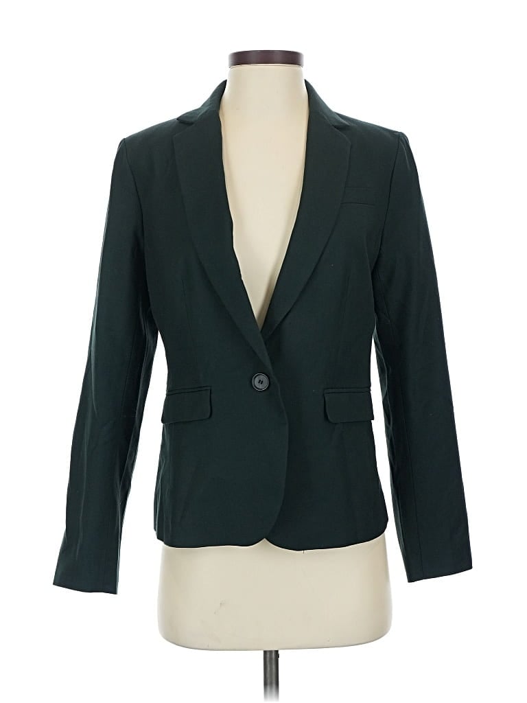 Pre-owned Ann Taylor Blazer Jacket In Blue
