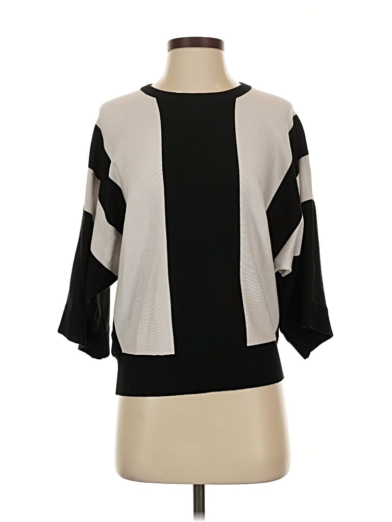 Pre-owned M Magaschoni Pullover Sweater In Black