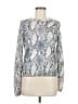 Generation Love Snake Print Silver Pullover Sweater Size M - photo 1