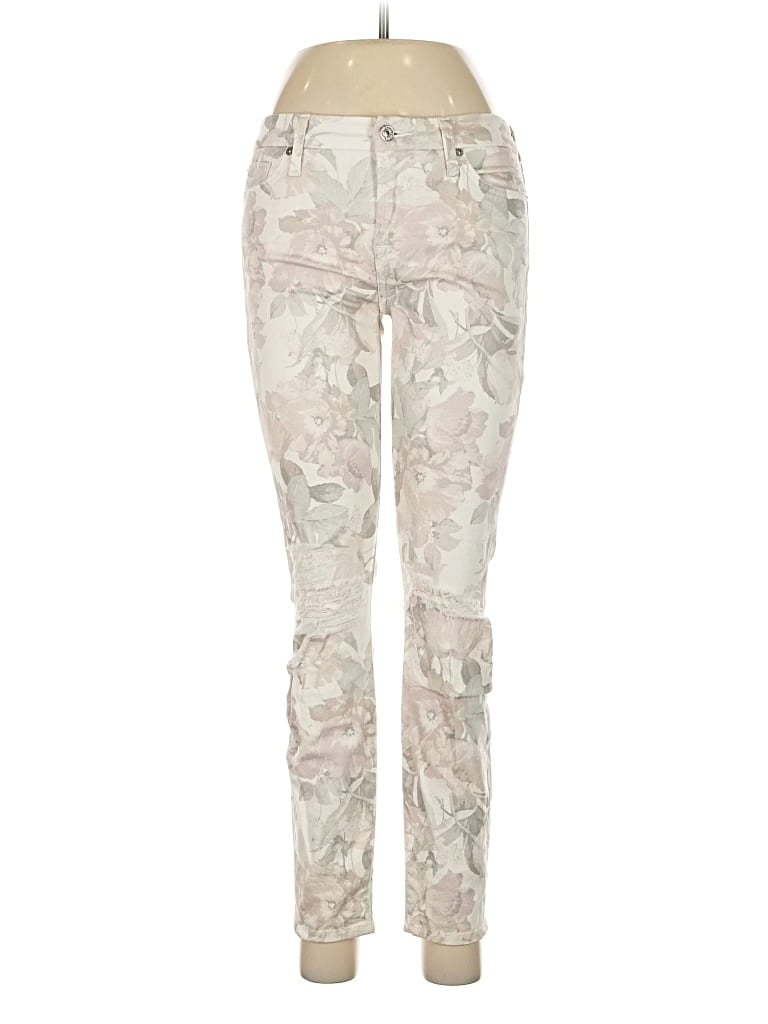 Pre-owned 7 For All Mankind Jeans In White