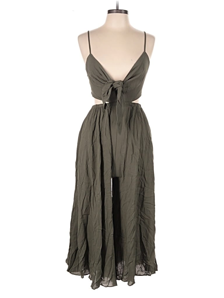 Pre-owned Olivaceous Romper In Gray