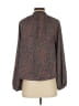 Evereve 100% Polyester Gray Long Sleeve Blouse Size S - photo 2