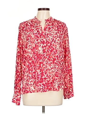 Gerard Darel Long Sleeve Silk Top (view 1)