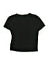Unbranded Solid Black Short Sleeve T-Shirt Size X-Small youthEstimated - photo 2