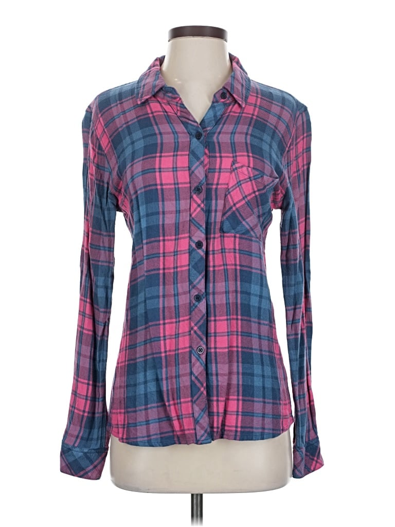 RAILS Pre-owned Long Sleeve Button Down Shirt In Pink