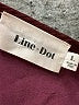 Line & Dot 100% Polyester Solid Burgundy Casual Dress Size L - photo 3