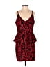 Dolce Vita 100% Polyester Animal Print Red Cocktail Dress Size XS - photo 1