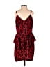 Dolce Vita 100% Polyester Animal Print Red Cocktail Dress Size XS - photo 2