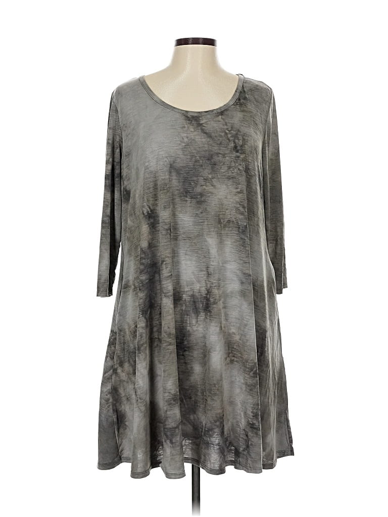 Pre-owned Honeyme Casual Dress In Gray