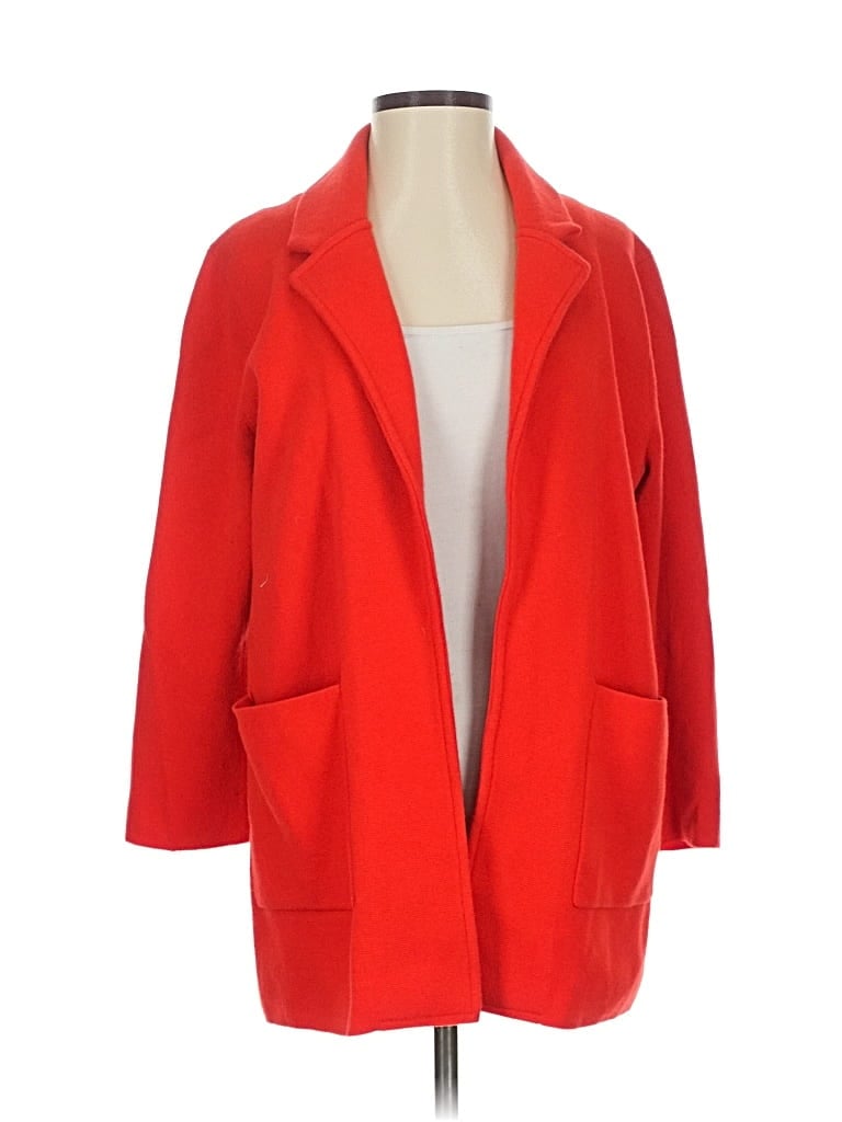 Pre-owned J.crew 365 Cardigan Sweater In Red