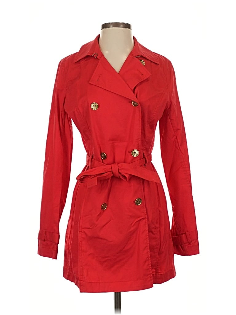 Pre-owned Michael Michael Kors Trenchcoat In Red