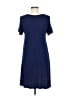 Everly Solid Blue Casual Dress Size M - photo 2