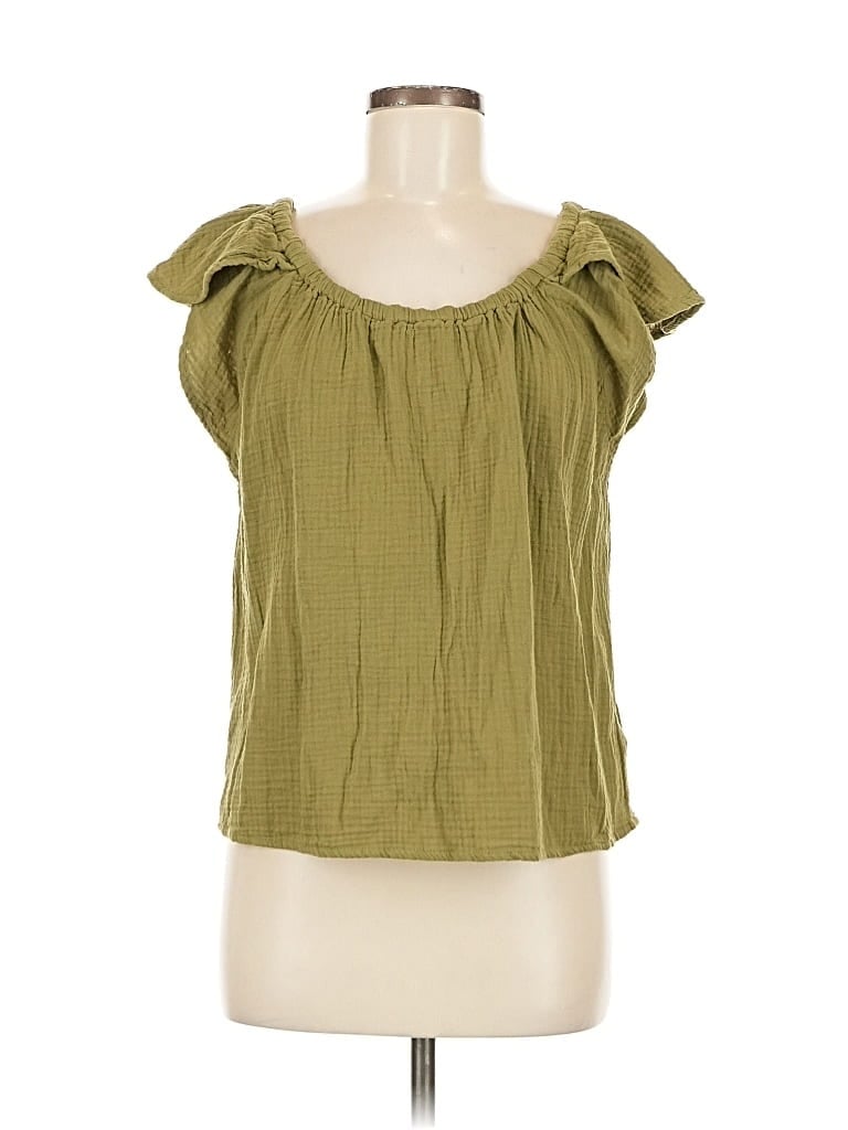 CYNTHIA ROWLEY TJX Pre-owned Sleeveless Blouse In Green