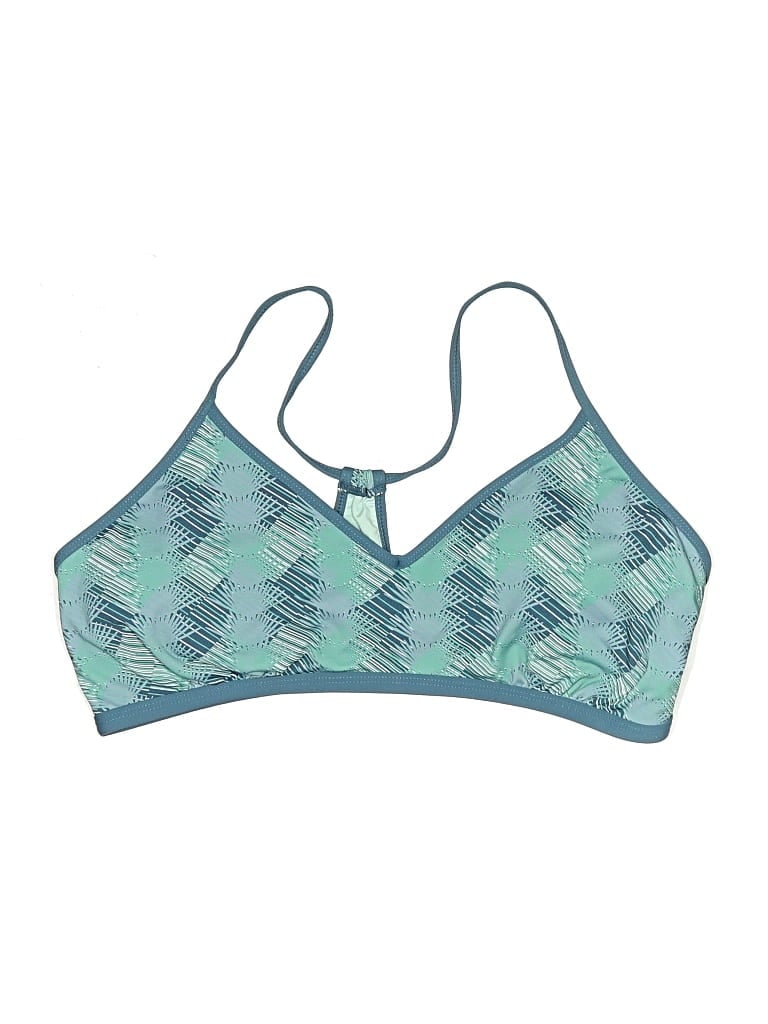 Pre-owned Assorted Brands Swimsuit Top Blue Swimwear