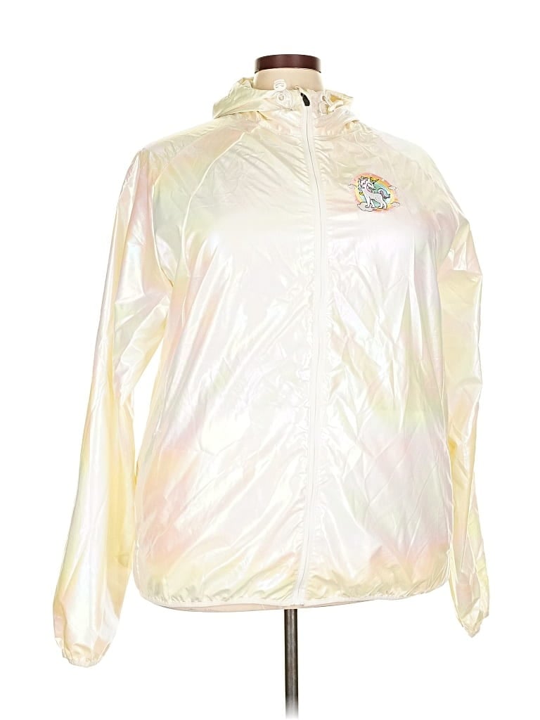 Pre-owned Cntr By Contrarian Windbreaker Jacket In Gold
