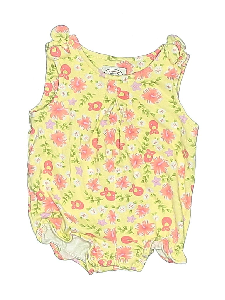 Pre-owned Talbots Babies' Short Sleeve Onesie In Yellow