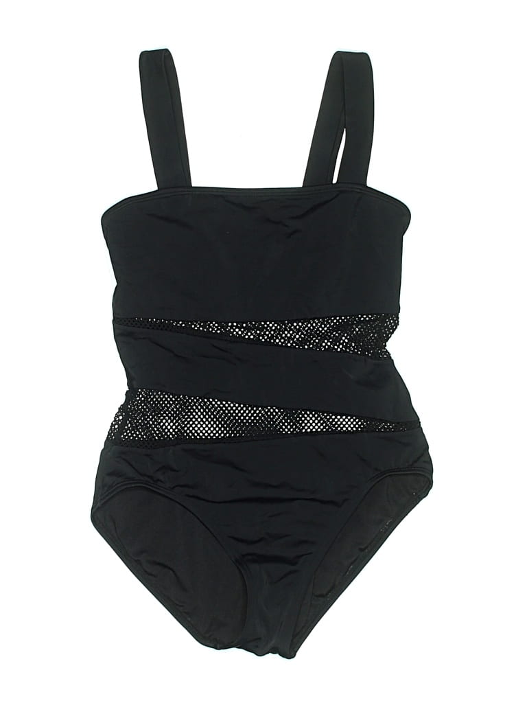 Pre-owned Carmen Marc Valvo One Piece Swimsuit In Black