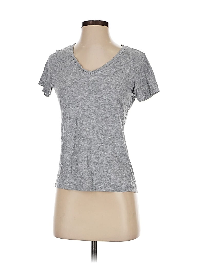 Pre-owned Quince Short Sleeve T-shirt In Gray