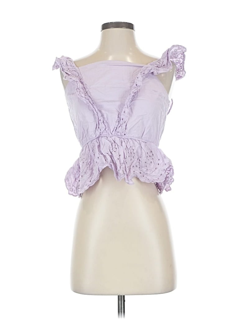 Pre-owned Koko + Mason Sleeveless Blouse In Purple