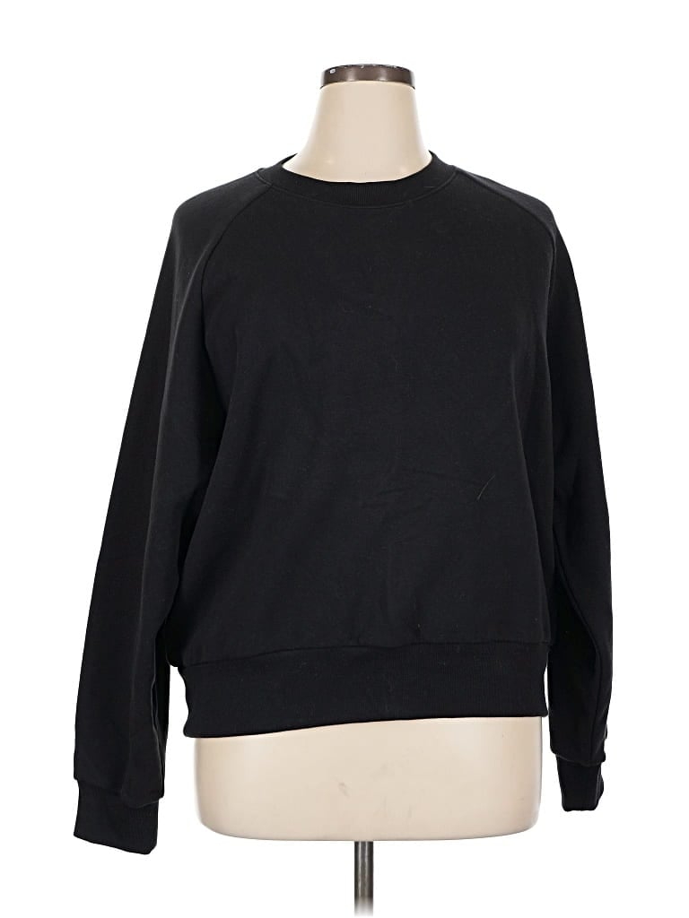 Pre-owned Athleta Sweatshirt In Black
