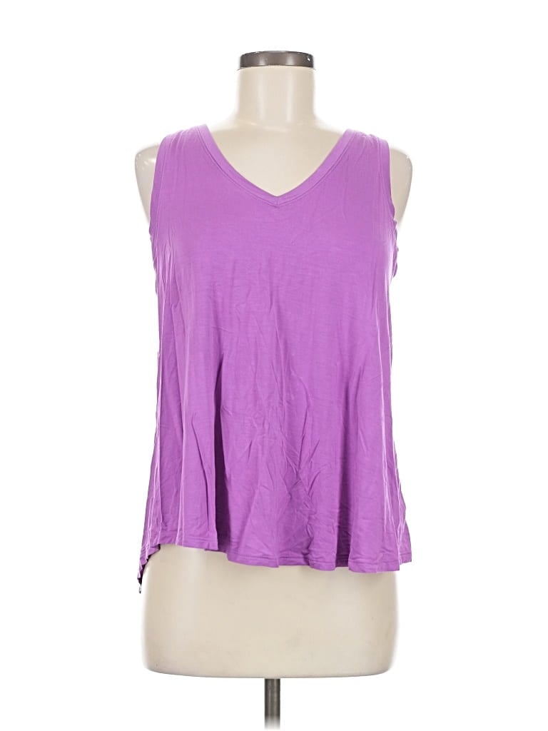 Pre-owned Time And Tru Sleeveless T-shirt In Purple