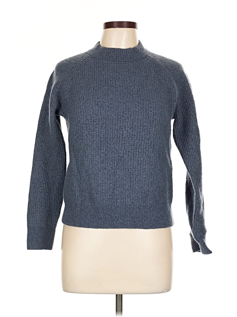 Pre-owned Banana Republic Wool Pullover Sweater In Blue