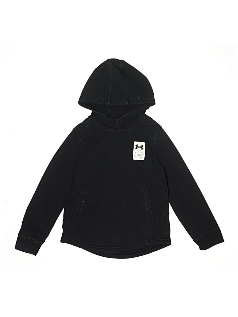 Pre-owned Under Armour Kids' Pullover Hoodie In Black
