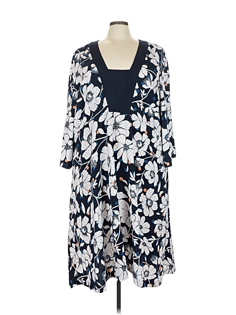 Pre-owned Eloquii Casual Dress In Blue