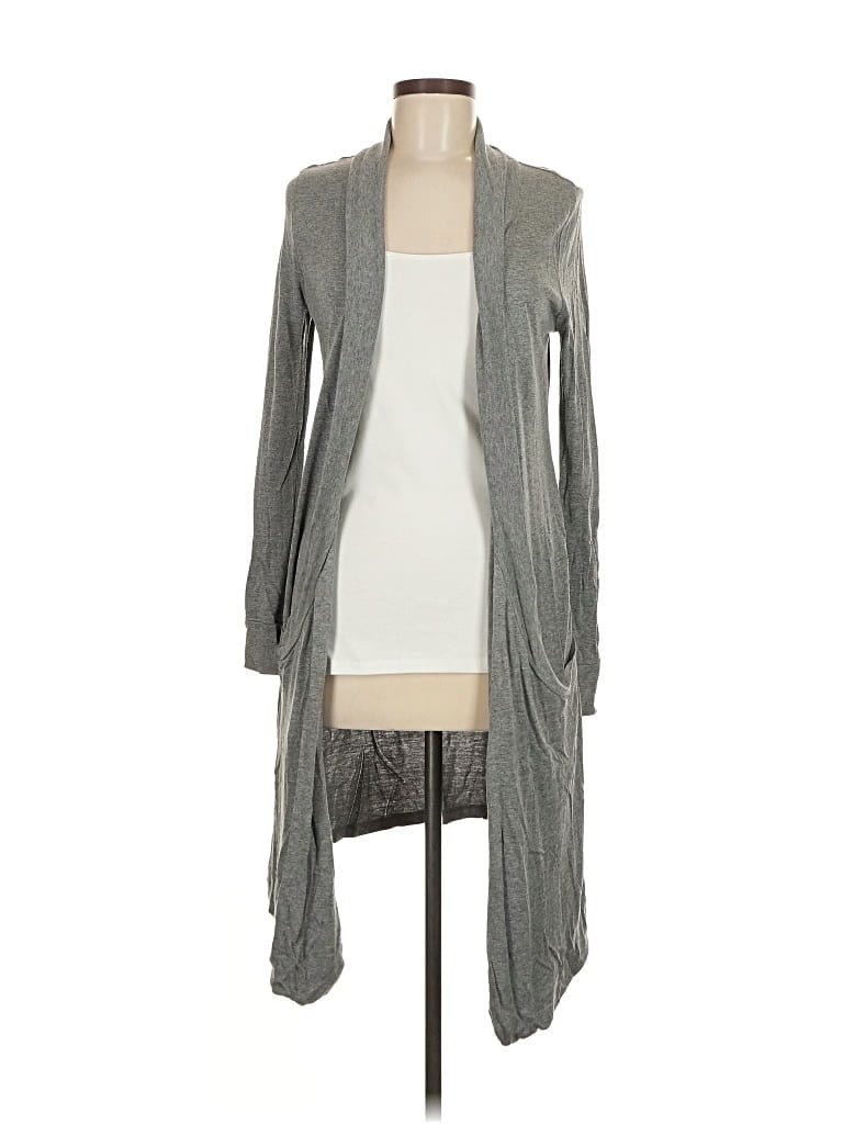 Pre-owned Bcbgmaxazria Cardigan Sweater In Gray