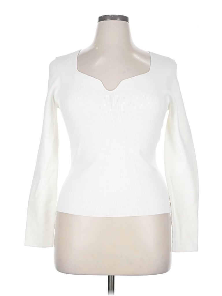 Pre-owned Reiss Pullover Sweater In White