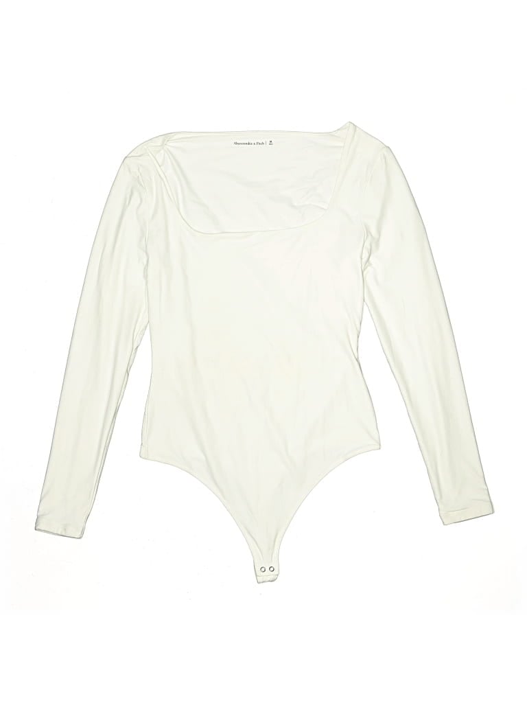 Pre-owned Abercrombie & Fitch Bodysuit In White