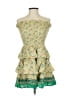 Assorted Brands 100% Viscose Paisley Green Cocktail Dress Size S - photo 1