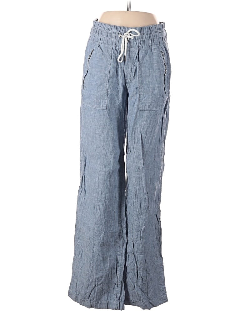 Pre-owned Athleta Linen Pants In Blue