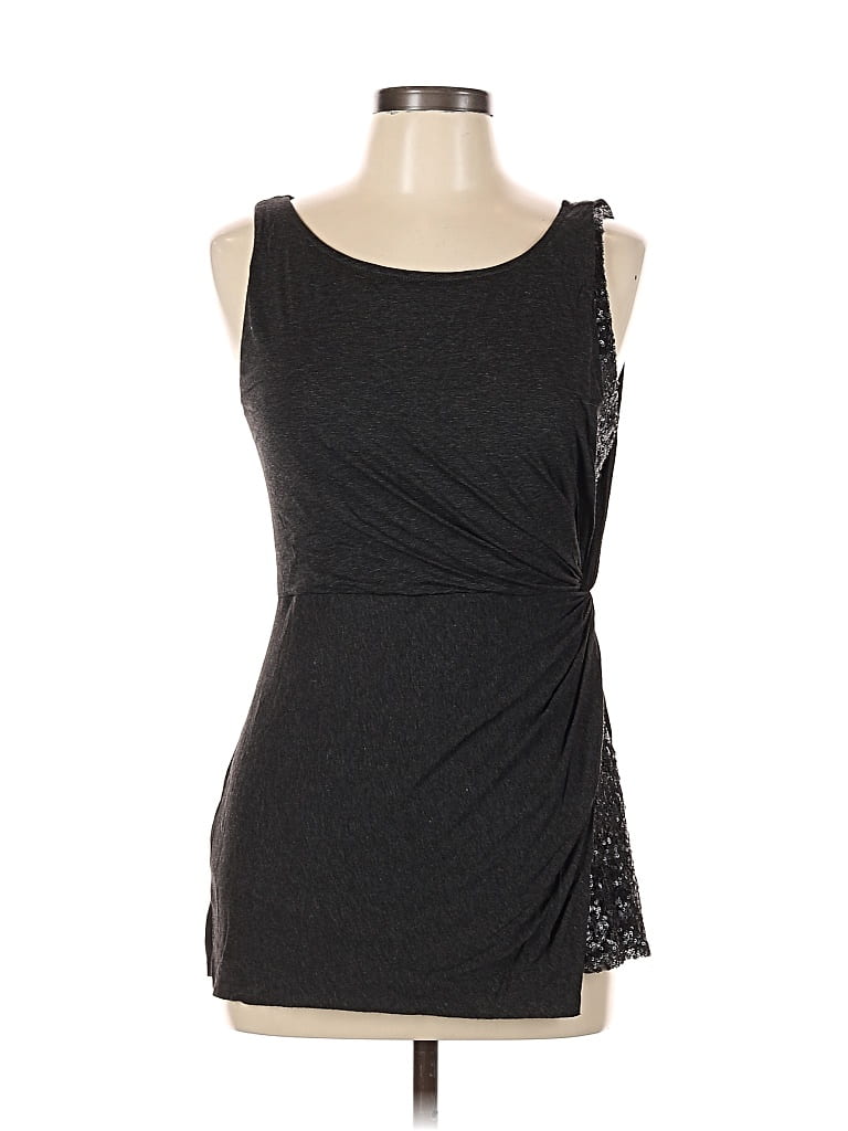 Pre-owned Bailey44 Sleeveless Top Black One Shoulder Neckline Tops