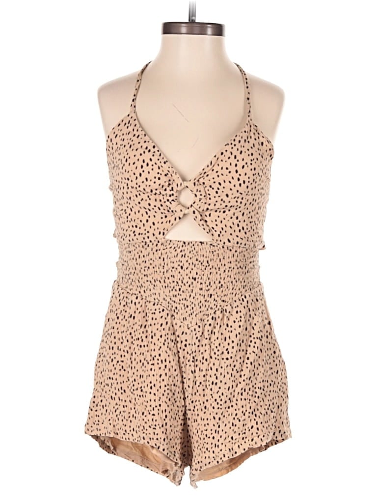 Pre-owned Forever 21 Romper In Brown