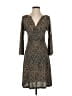 Veronica M. Chevron-herringbone Brown Cocktail Dress Size XS - photo 1