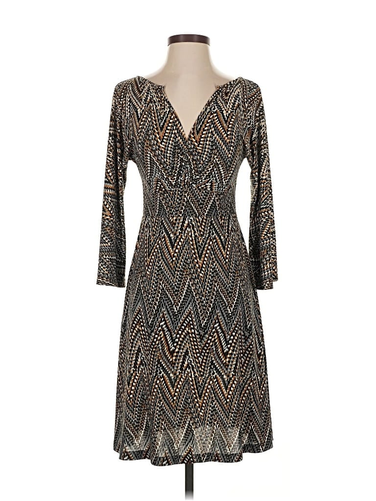 Pre-owned Veronica M Cocktail Dress In Brown