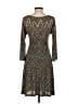 Veronica M. Chevron-herringbone Brown Cocktail Dress Size XS - photo 2