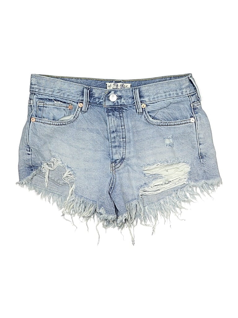Pre-owned We The Free Denim Shorts In Blue