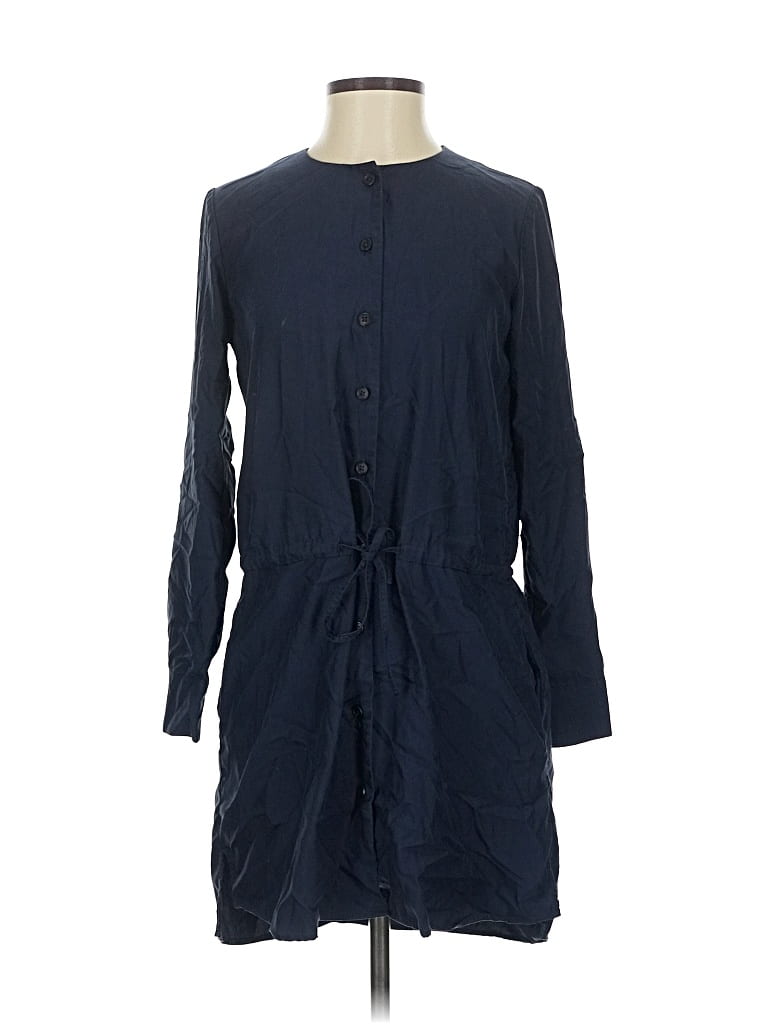 Pre-owned Uniqlo Casual Dress In Blue