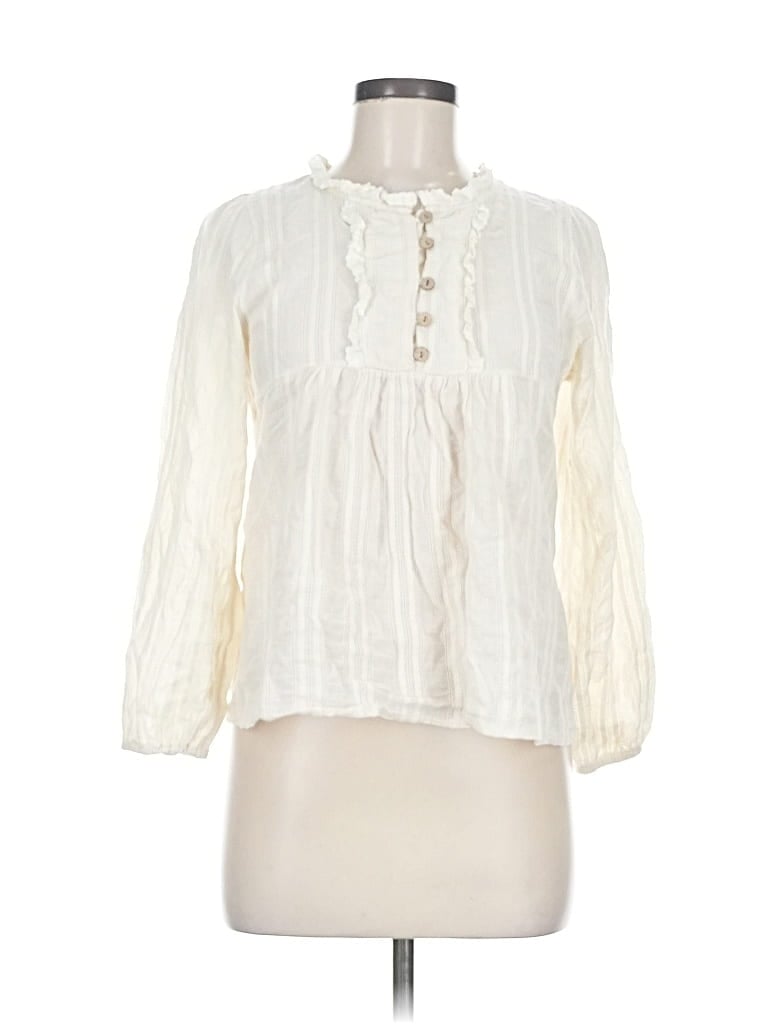 ASSORTED BRANDS Pre-owned 3/4 Sleeve Blouse In White