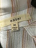 Easel 100% Rayon Stripes Ivory 3/4 Sleeve Button-Down Shirt Size M - photo 8